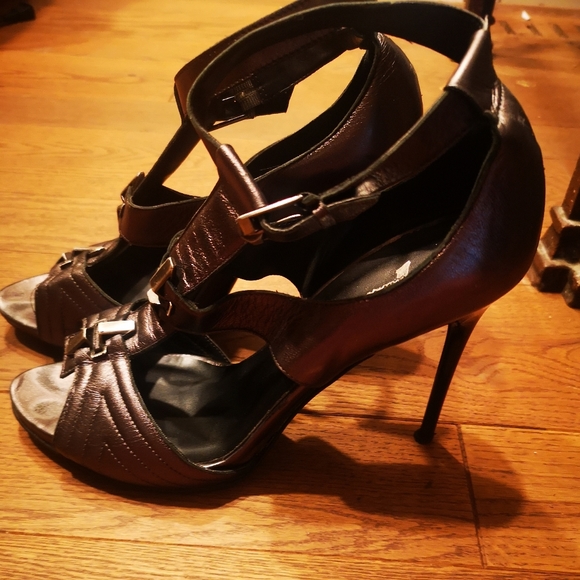 7 for all man kind heels, size 8.5, steel silver - Picture 4 of 5